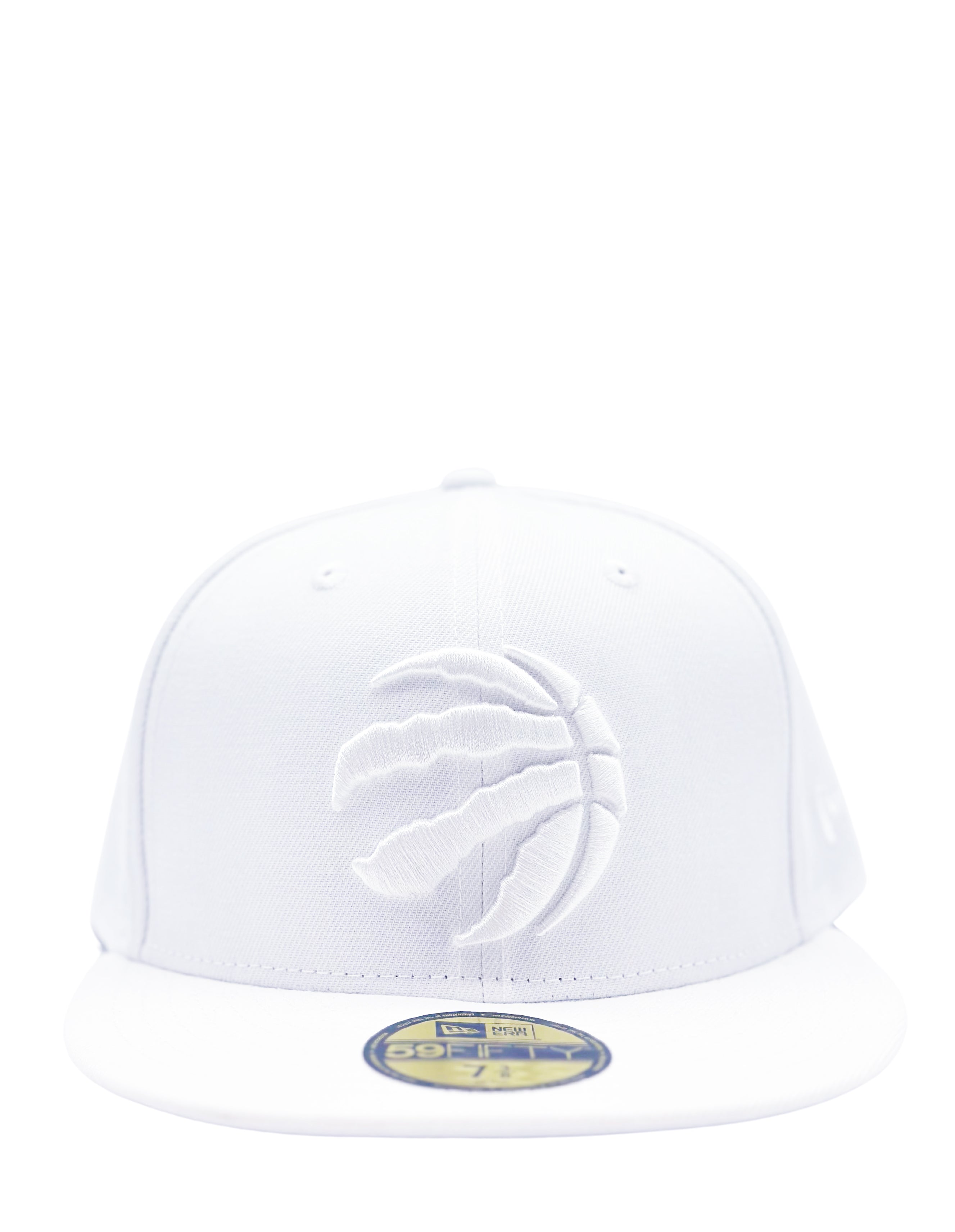 NEW ERA 59FIFTY TORONTO RAPTORS ALL WHITE FITTED HAT