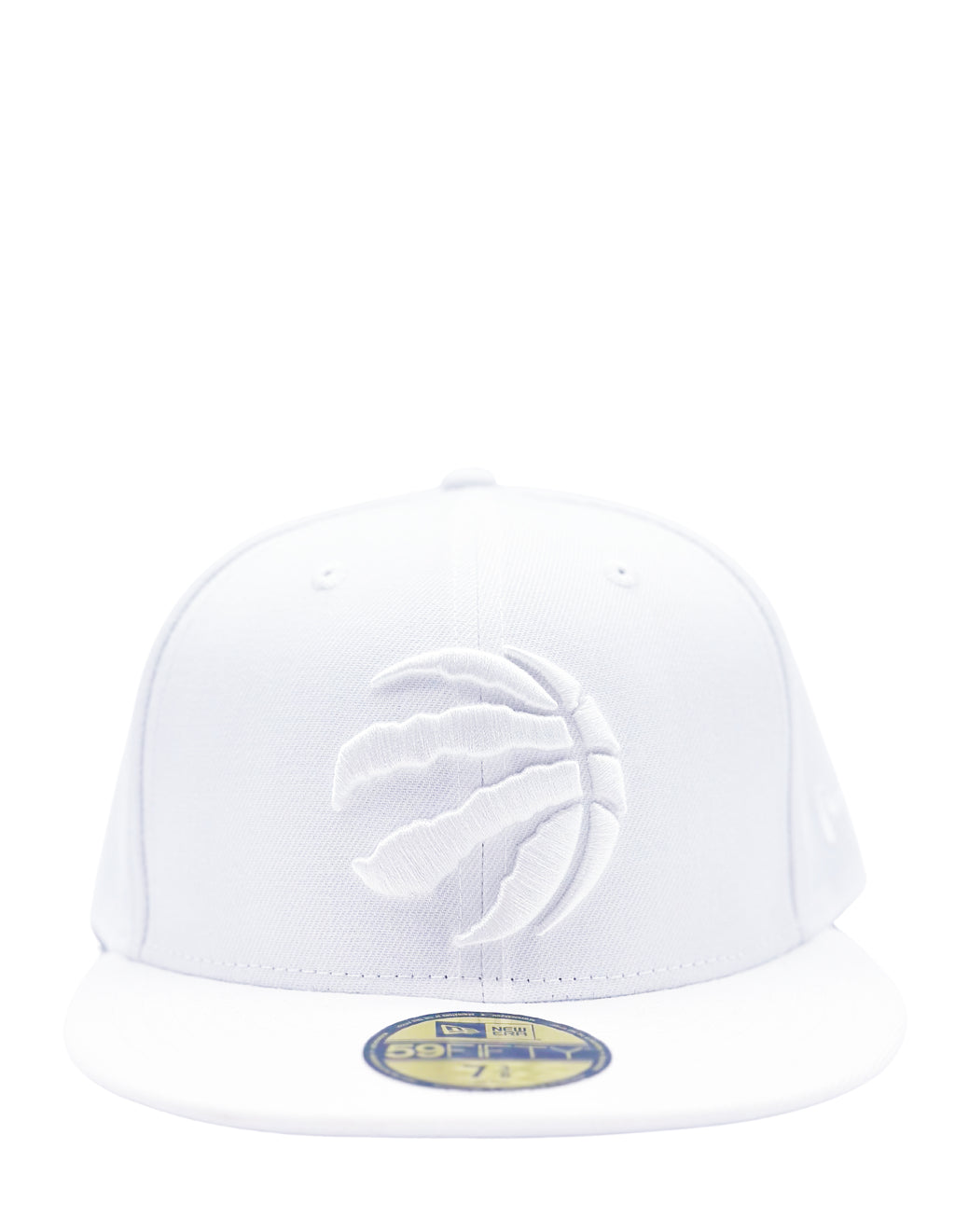 NEW ERA 59FIFTY TORONTO RAPTORS ALL WHITE FITTED HAT