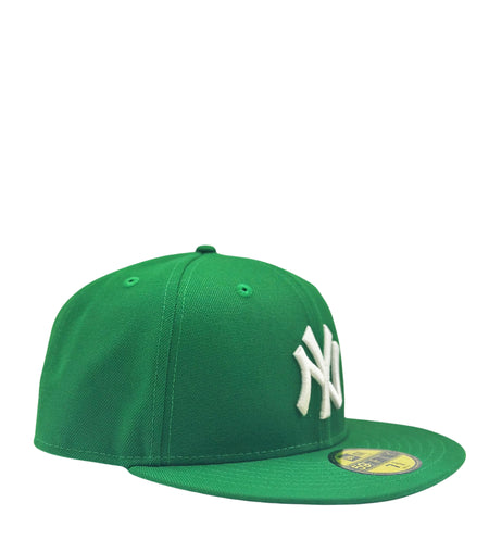 NEW ERA 59FIFTY NEW YORK YANKEES GREEN WITH WHITE LOGO FITTED HAT