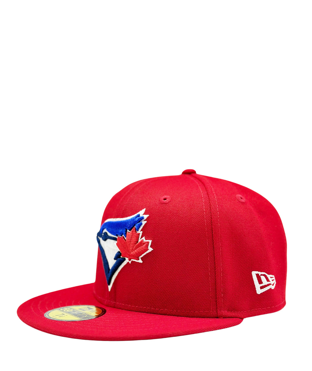 NEW ERA 59FIFTY TORONTO BLUE JAYS RED WITH ROYAL FITTED HAT