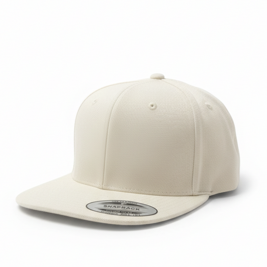 MEN'S PREMIUM CLASSIC PLAIN WHITE SNAPBACK