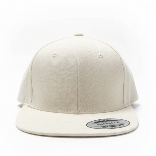 MEN'S PREMIUM CLASSIC PLAIN WHITE SNAPBACK
