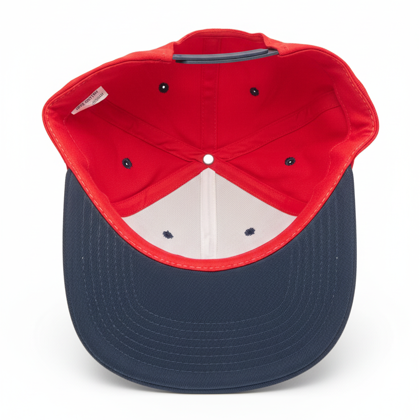 PIT BULL CAMBRIDGE COTTON PLAIN SNAPBACK HAT (RED/WHITE/NAVY)