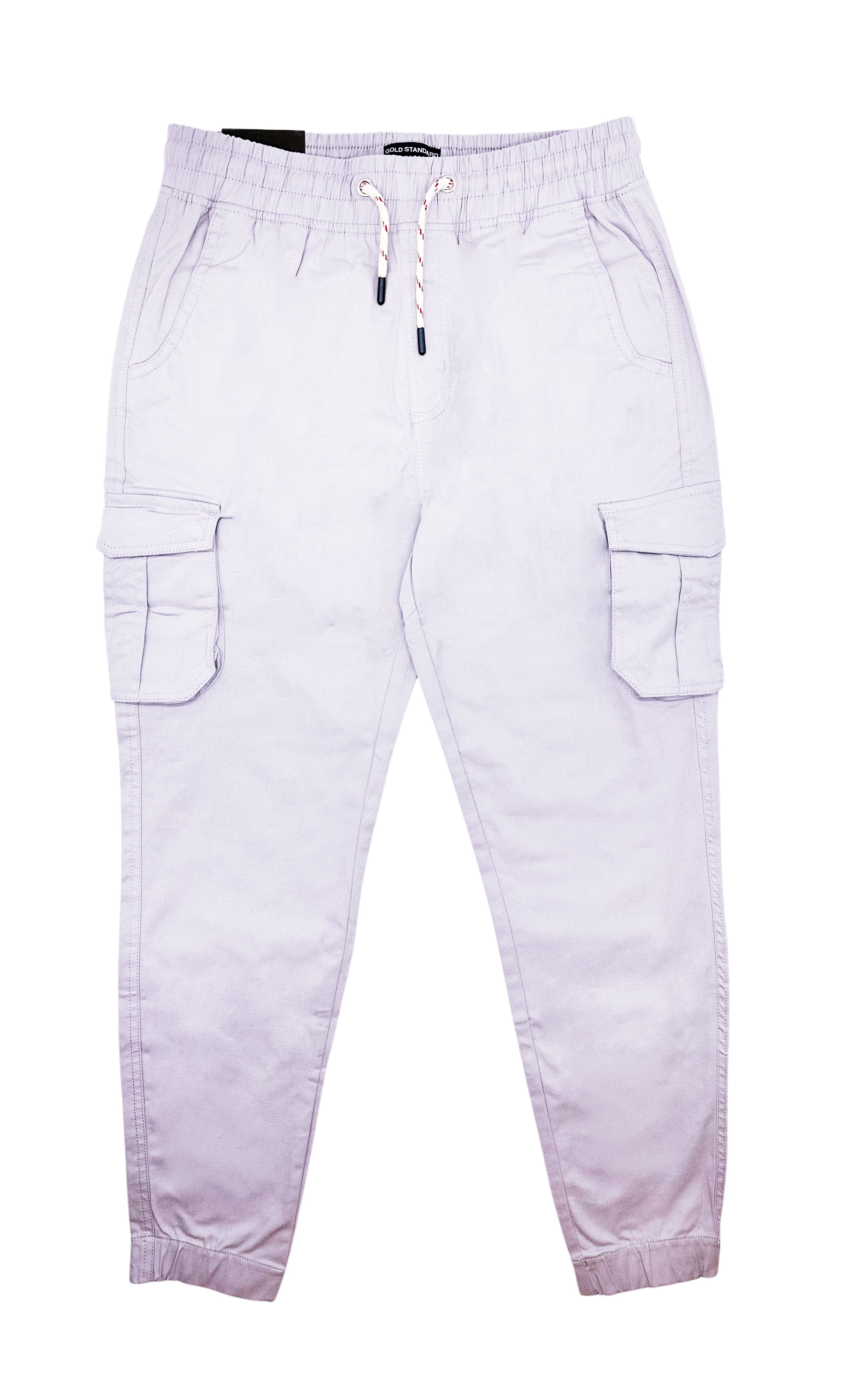 MEN'S SIDE-POCKET CARGO JOGGER PANTS (GREY)