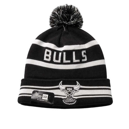 NEW ERA NBA G LEAGUE WINDY CITY BULLS BLACK/WHITE WINTER TOUQUE