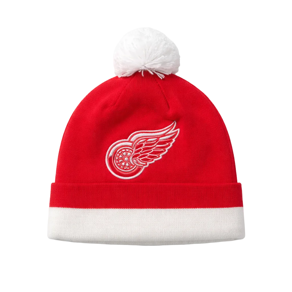 MITCHELL & NESS NHL DETROIT RED WINGS RED/WHITE TOUQUE