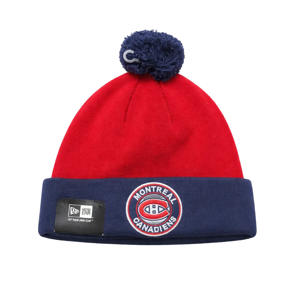 NEW ERA NHL MONTREAL CANADIENS RED/NAVY BLUE TOUQUE