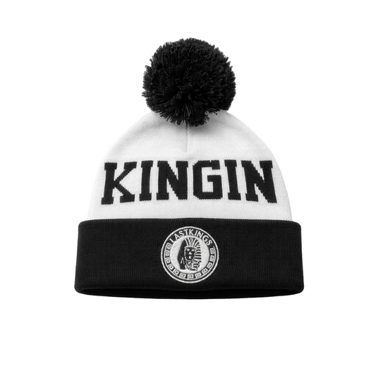 LAST KING KINGIN BLACK & WHITE WINTER TOUQUE