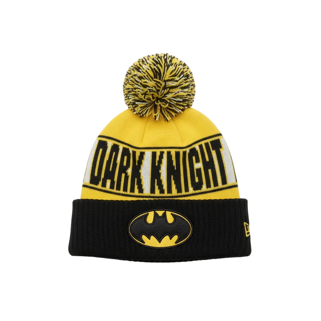 NEW ERA REP UR TEAM BATMAN YELLOW & BLACK TOUQUE