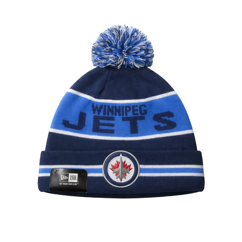 NEW ERA NHL WINNIPEG JETS NAVY BLUE TOUQUE