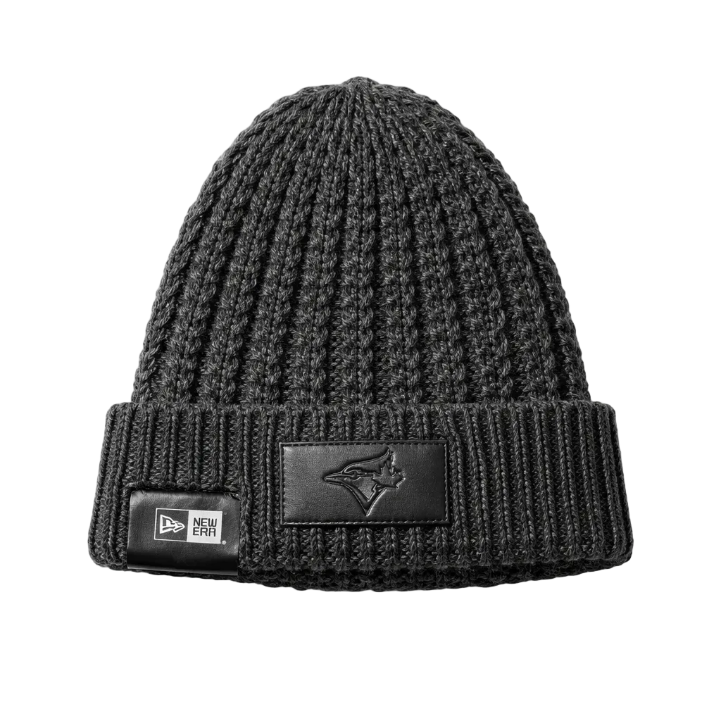 NEW ERA MLB TORONTO BLUE JAYS POLAR PATCH BLACK TOUQUE