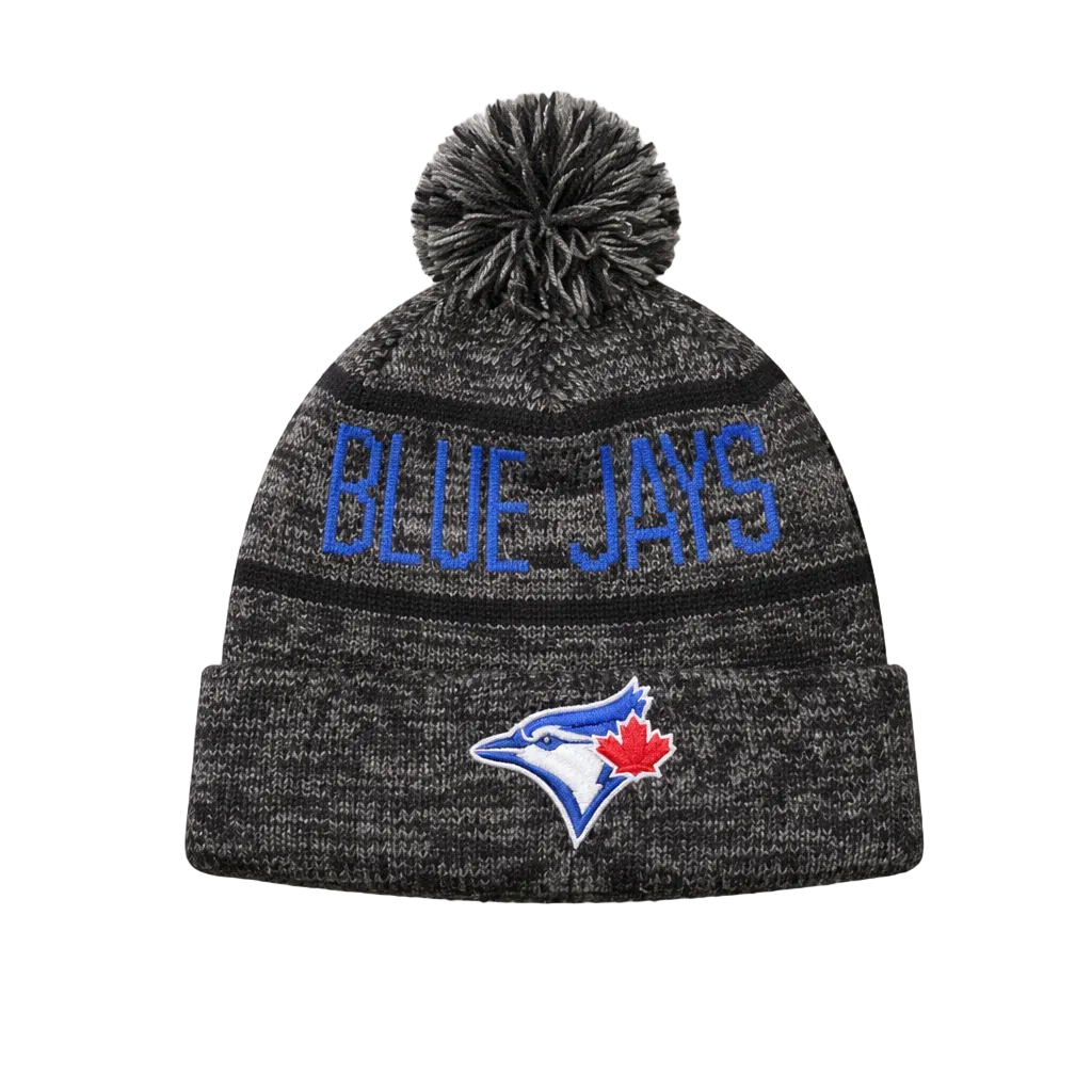 MLB TORONTO BLUE JAYS BLACK/GREY KNITTED TOUQUE