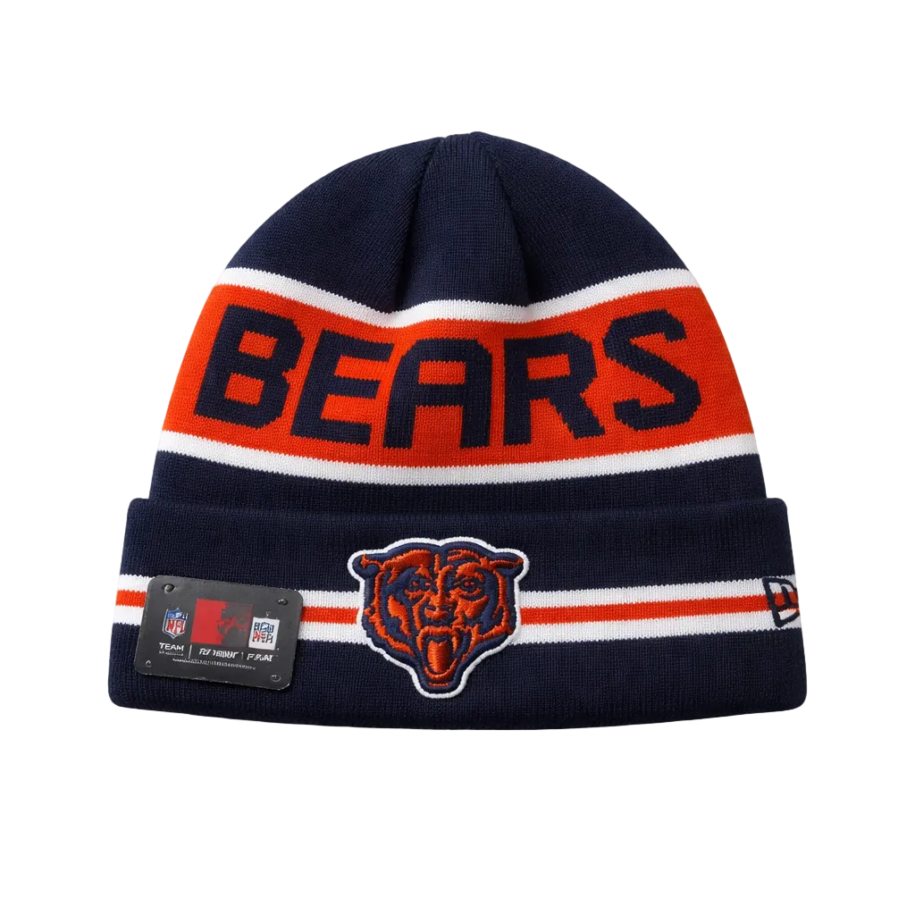 NEW ERA NFL CHICAGO BEARS NAVY/ORANGE TOUQUE