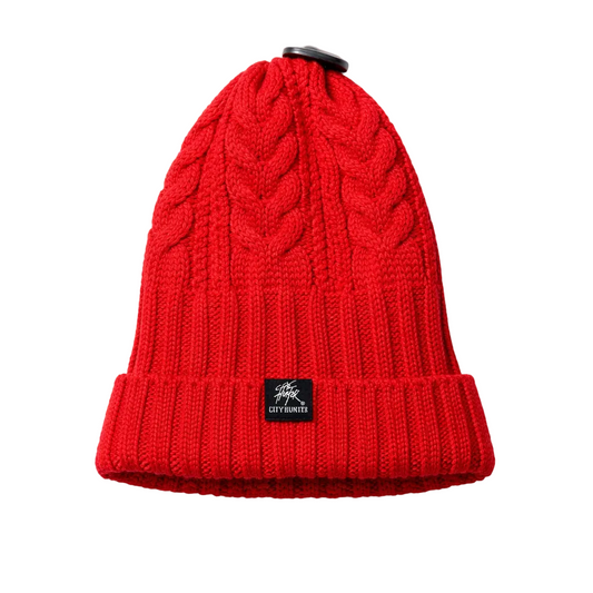PLAIN KNITTED TOQUES (RED)