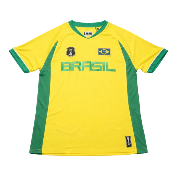 FIFA WORLD CUP 2026 BRAZIL NATIONAL TEAM UNISEX ADULT YELLOW/GREEN SOCCER JERSEY