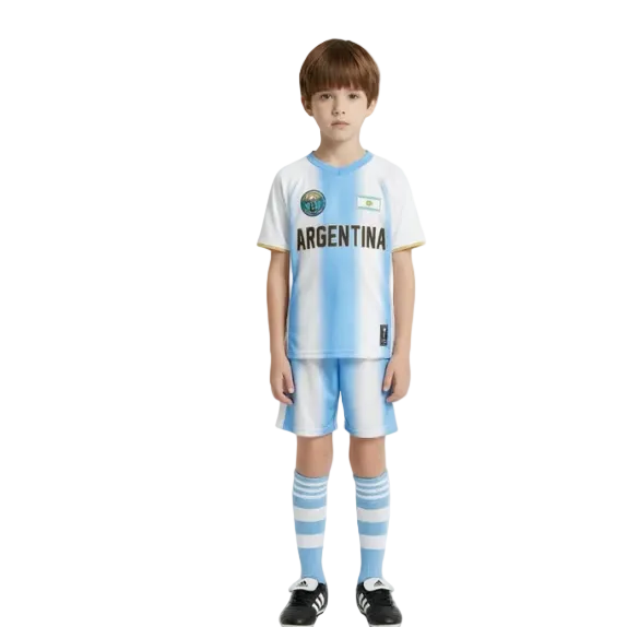 KIDS FIFA WORLD CUP 2026 ARGENTINA NATIONAL TEAM SKY BLUE/WHITE SOCCER JERSEY