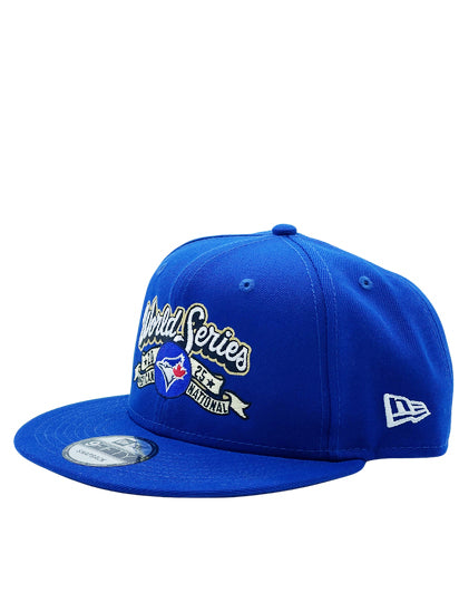 MLB 25 TORJAY LEAC REP 950 ROYAL NEW ERA 9FIFTY TORONTO BLUE JAYS WORLD SERIES 2025 AMERICAN NATIONAL SNAPBACK HAT