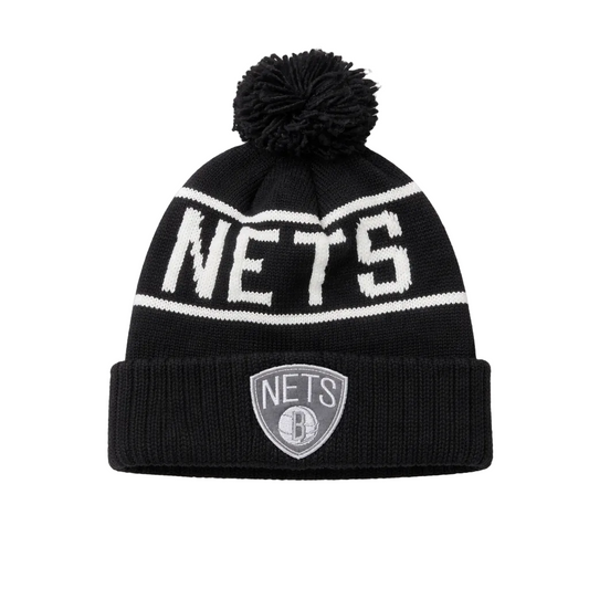 BROOKLYN NETS KNITTED TOUQUE (BLACK)