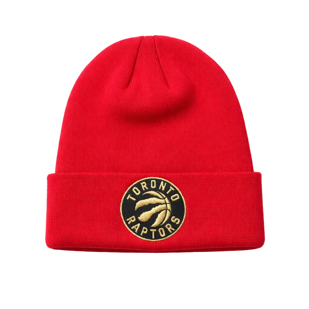 ADIDAS TORONTO RAPTORS RED/GOLD TOUQUE