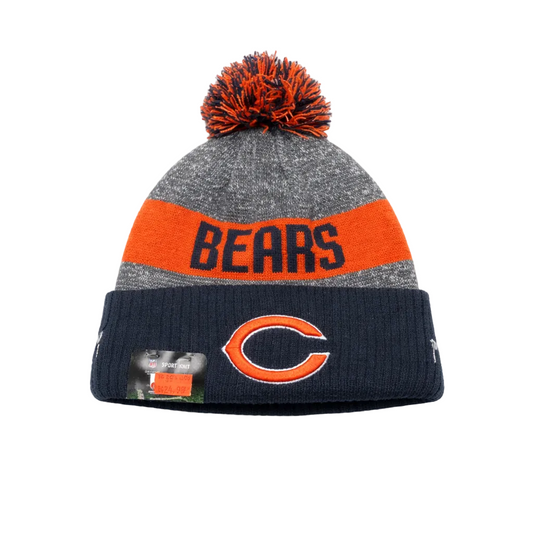 NEW ERA SPORT KNIT NFL NEW CHICAGO BEARS NAVY/ORANGE/GREY TOUQUE