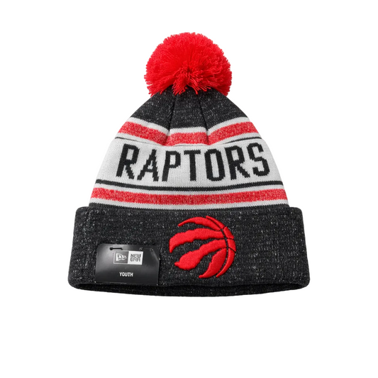 NEW ERA YOUTH KIDS TORONTO RAPTORS BLACK & RED TOUQUE