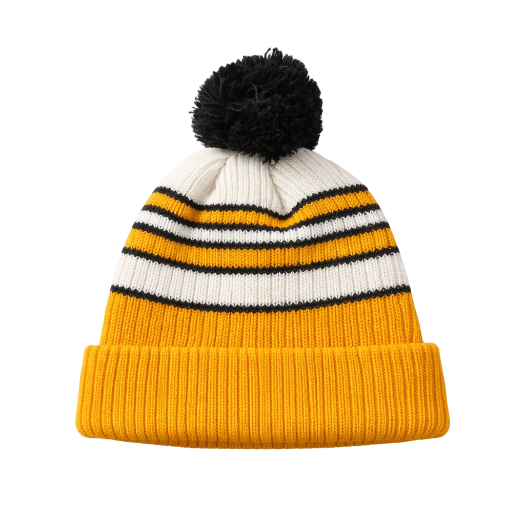 NEW ERA NHL BOSTON BRUINS YELLOW KNITTED TOUQUE
