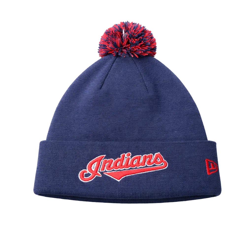 NEW ERA MLB CLEVELAND INDIANS NAVY BLUE TOUQUE