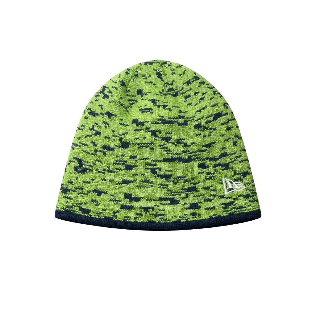 NEW ERA NFL SEATTLE SEAHAWKS TEAM INTERFERENCE GREEN/NAVY REVERSIBLE TOUQUE