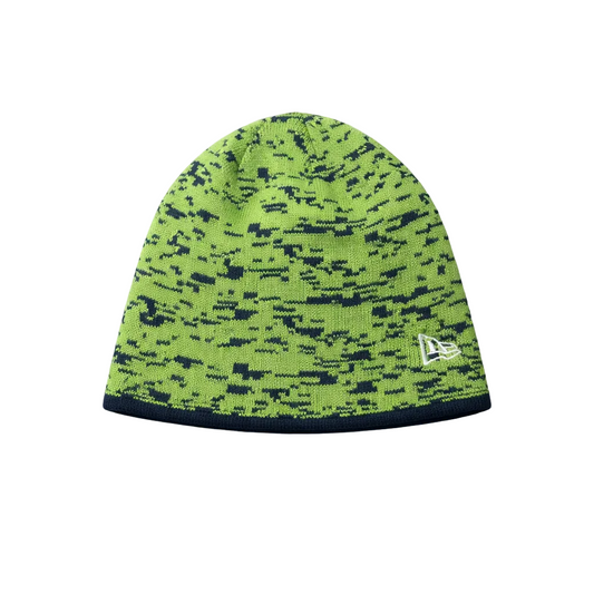 NEW ERA NFL SEATTLE SEAHAWKS TEAM INTERFERENCE GREEN/NAVY REVERSIBLE TOUQUE