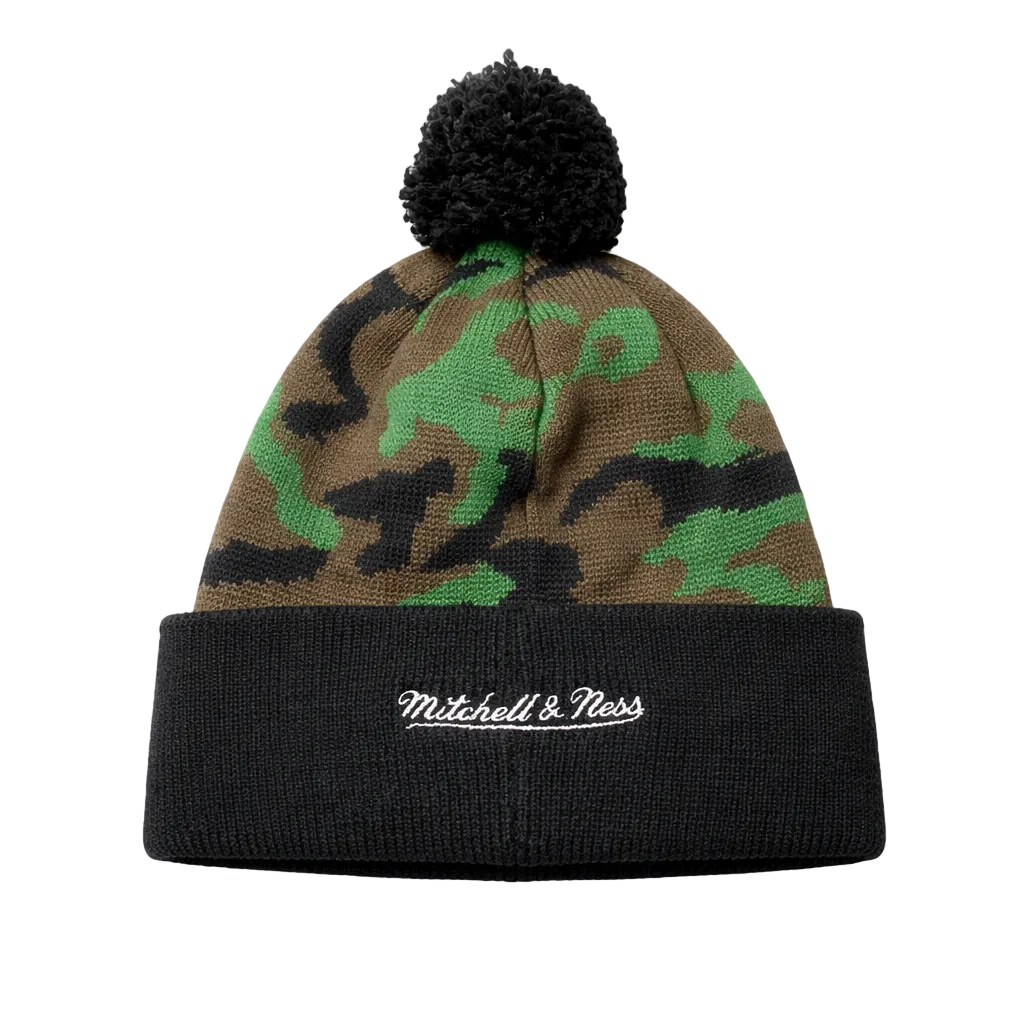 MITCHELL & NESS NHL TORONTO MAPLE LEAFS GREEN CAMO/BLACK TOUQUE