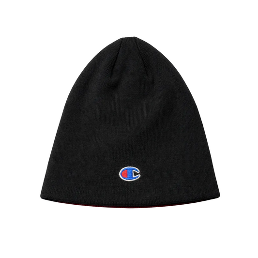 CHAMPION REVERSIBLE RED & BLACK BEANIE