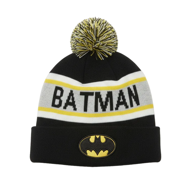 NEW ERA BATMAN BLACK & YELLOW TOUQUE