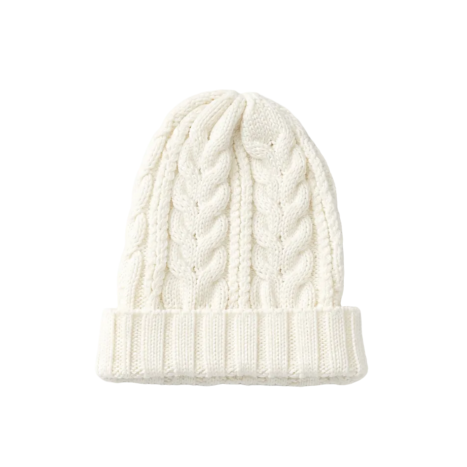 PLAIN KNITTED TOQUES (OFF WHITE)