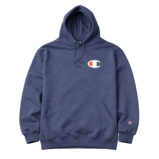 CHAMPION C PRINTED BIG&TALL HOODIE NAVY