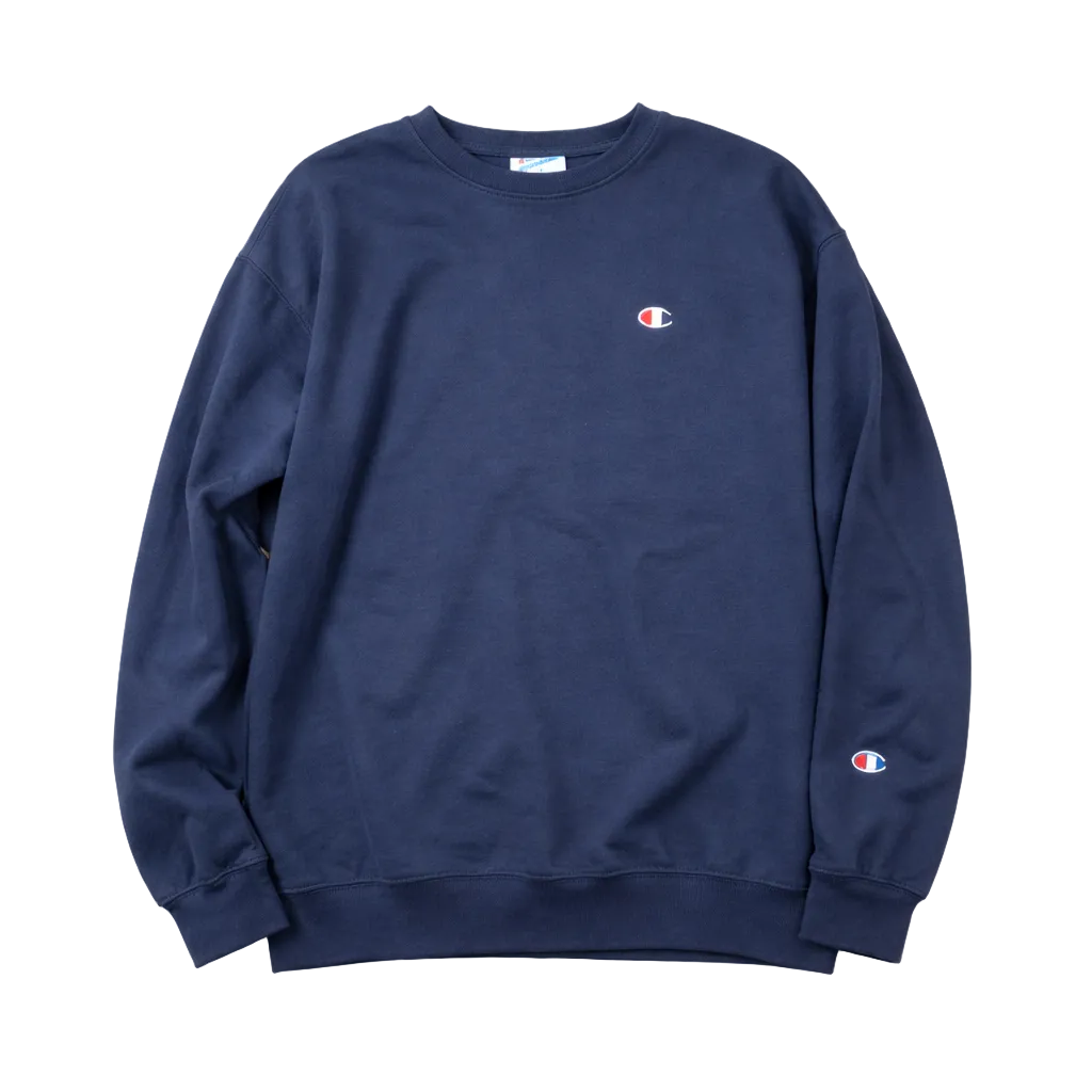 CHAMPION CORE LOGO NAVY CREWNECK (BIG&TALL)