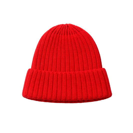 PLAIN RED KNITTED TOUQUE