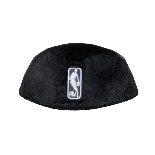 MEN'S TORONTO RAPTORS 5950 FITTED WHITE LOGO ON BLACK VELOUR HAT