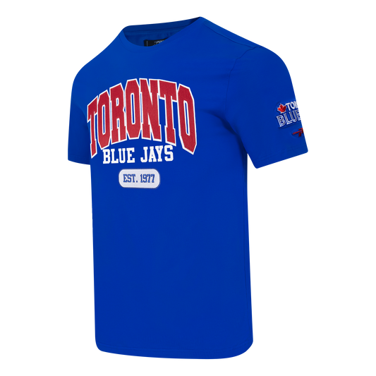 PRO STANDARD MLB TORONTO BLUE JAYS CITY ARCH M SJ MEN'S ROYAL BLUE T-SHIRT.