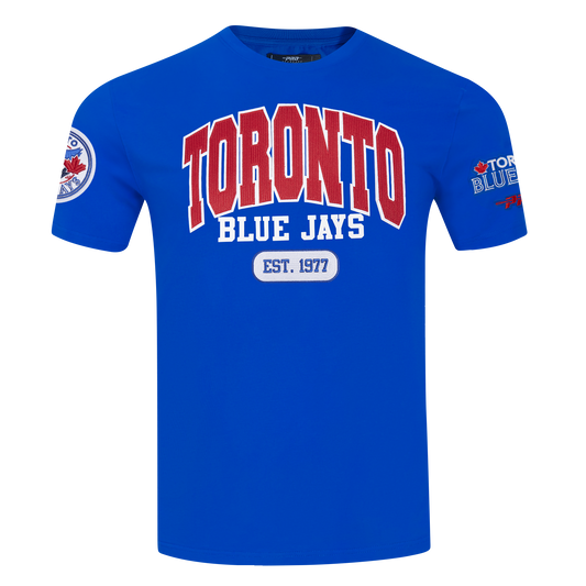 PRO STANDARD MLB TORONTO BLUE JAYS CITY ARCH M SJ MEN'S ROYAL BLUE T-SHIRT.