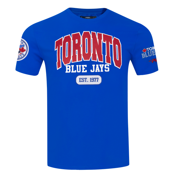 PRO STANDARD MLB TORONTO BLUE JAYS CITY ARCH M SJ TEE MEN'S ROYAL BLUE T-SHIRT.