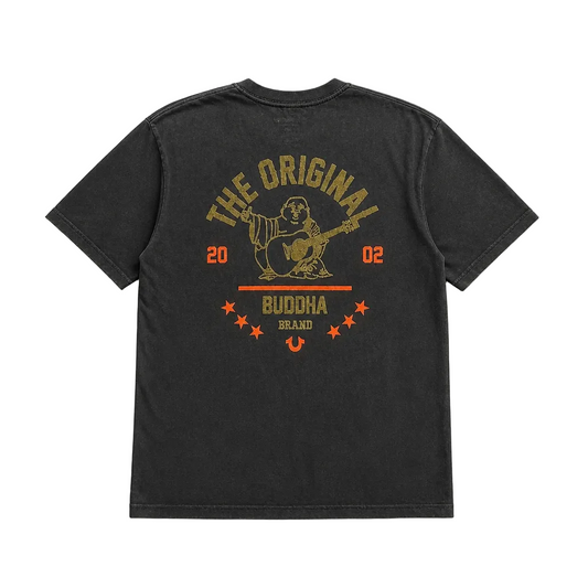 TRUE RELIGION THE ORIGINAL BUDDHA BRAND TEE (JET BLACK)