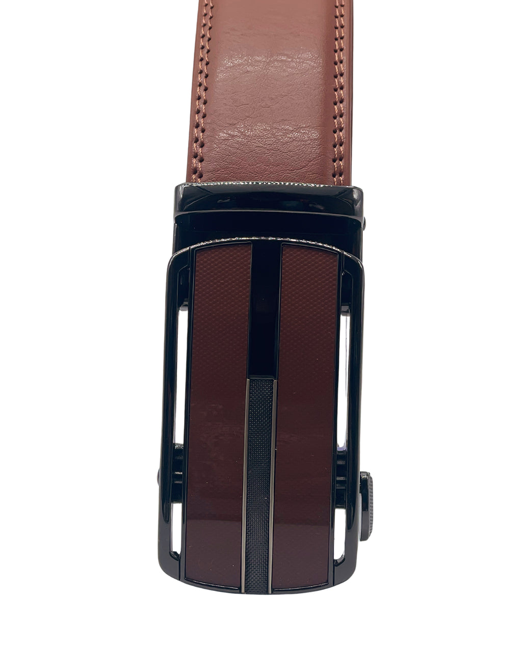 MEN'S ADJUSTABLE DESIGNER BELT (BROWN)