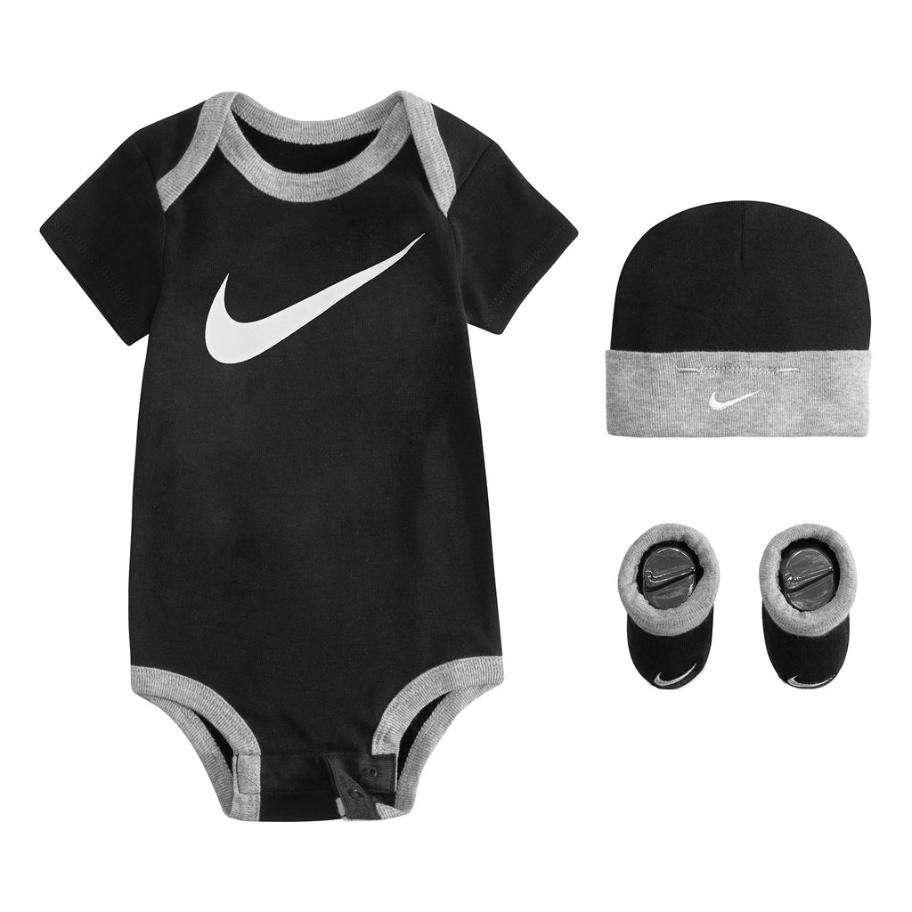 NIKE BABY 3-PIECE BOX SET (BLACK)