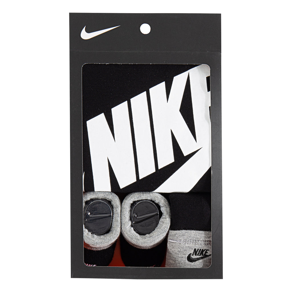 NIKE BABY 3-PIECE BOX SET (BLACK)