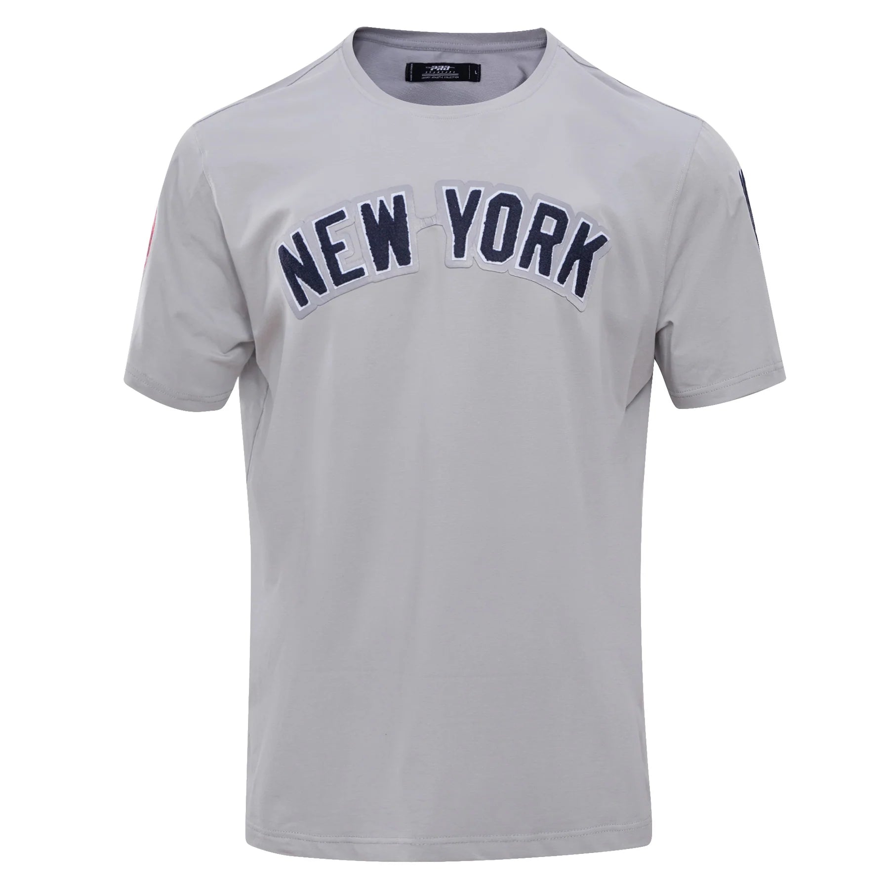 PRO STANDARD MLB NEW YORK YANKEES CLASSIC CHENILLE MEN'S GREY T-SHIRT