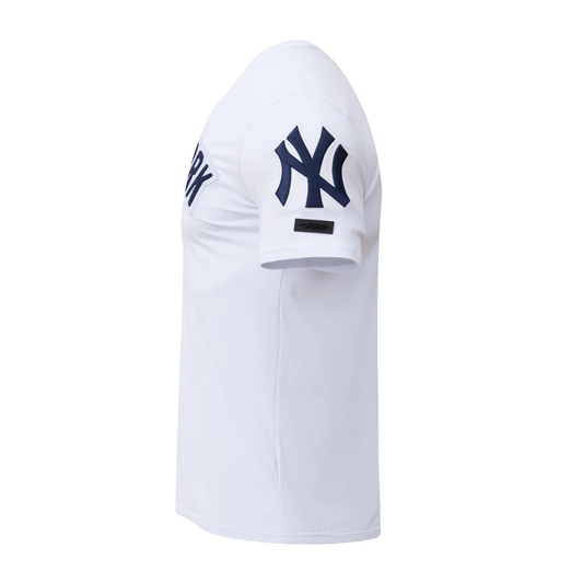 PRO STANDARD MLB NEW YORK YANKEES CLASSIC CHENILLE MEN'S WHITE T-SHIRT