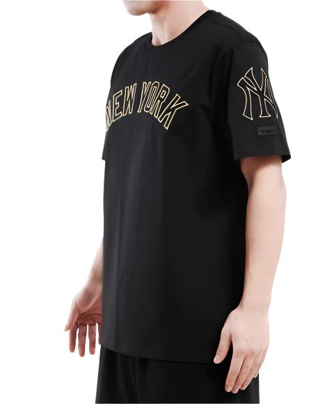 PRO STANDARD MLB NEW YORK YANKEES BLACK/GOLD MEN'S T-SHIRT