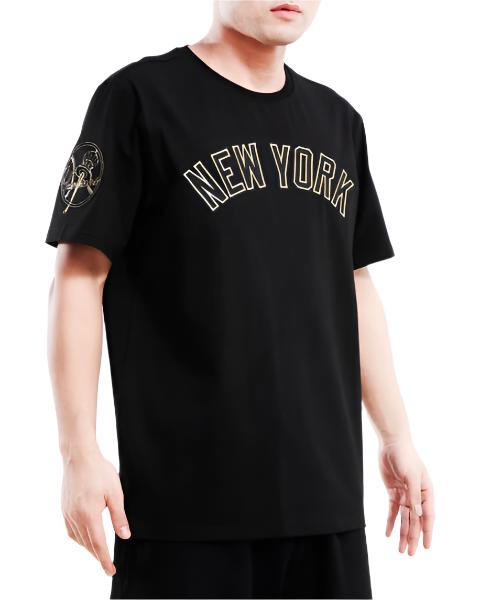 PRO STANDARD MLB NEW YORK YANKEES BLACK/GOLD MEN'S T-SHIRT