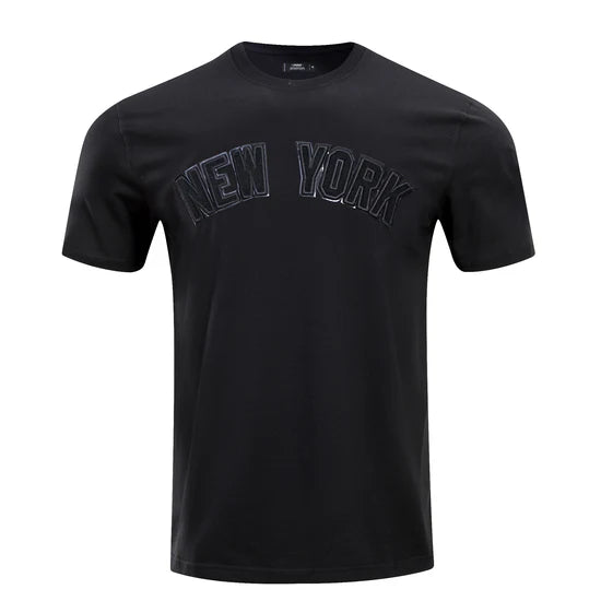 PRO STANDARD MLB NEW YORK YANKEES TRIPLE BLACK LOGO PRO TEAM MEN'S T-SHIRT