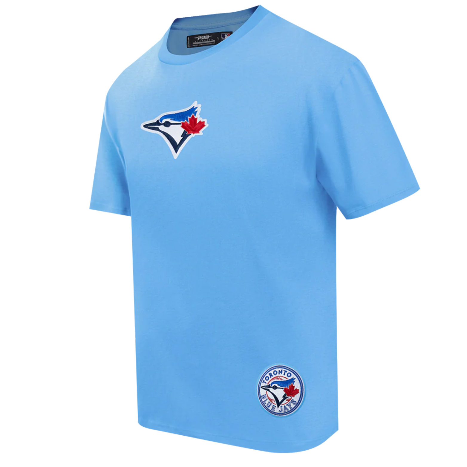 PRO STANDARD MLB TORONTO BLUE JAYS WINGSPAN MEN'S CJ DROP SHOULDER UNIVERSITY LIGHT BLUE T-SHIRT